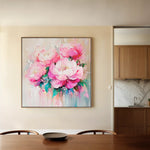 Floral Canvas Wall Art WAD1365-F 80 x 80 cm / Stretched on hidden frame