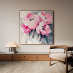 Floral Canvas Wall Art WAD1366-F 80 x 80 cm / Stretched on hidden frame