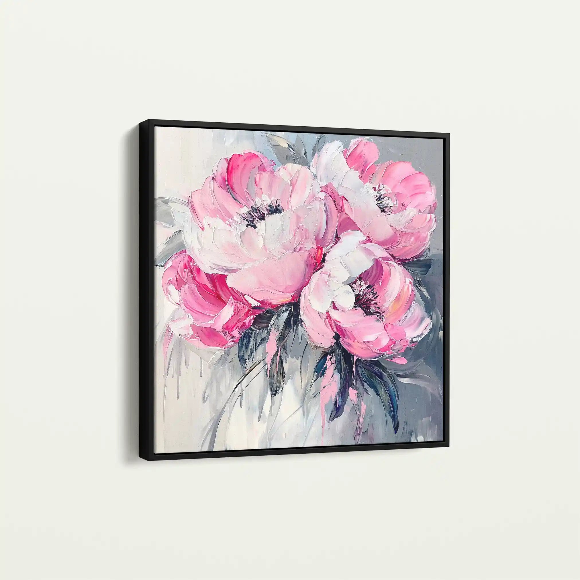 Floral Canvas Wall Art WAD1366-F 80 x 80 cm / Stretched on hidden frame