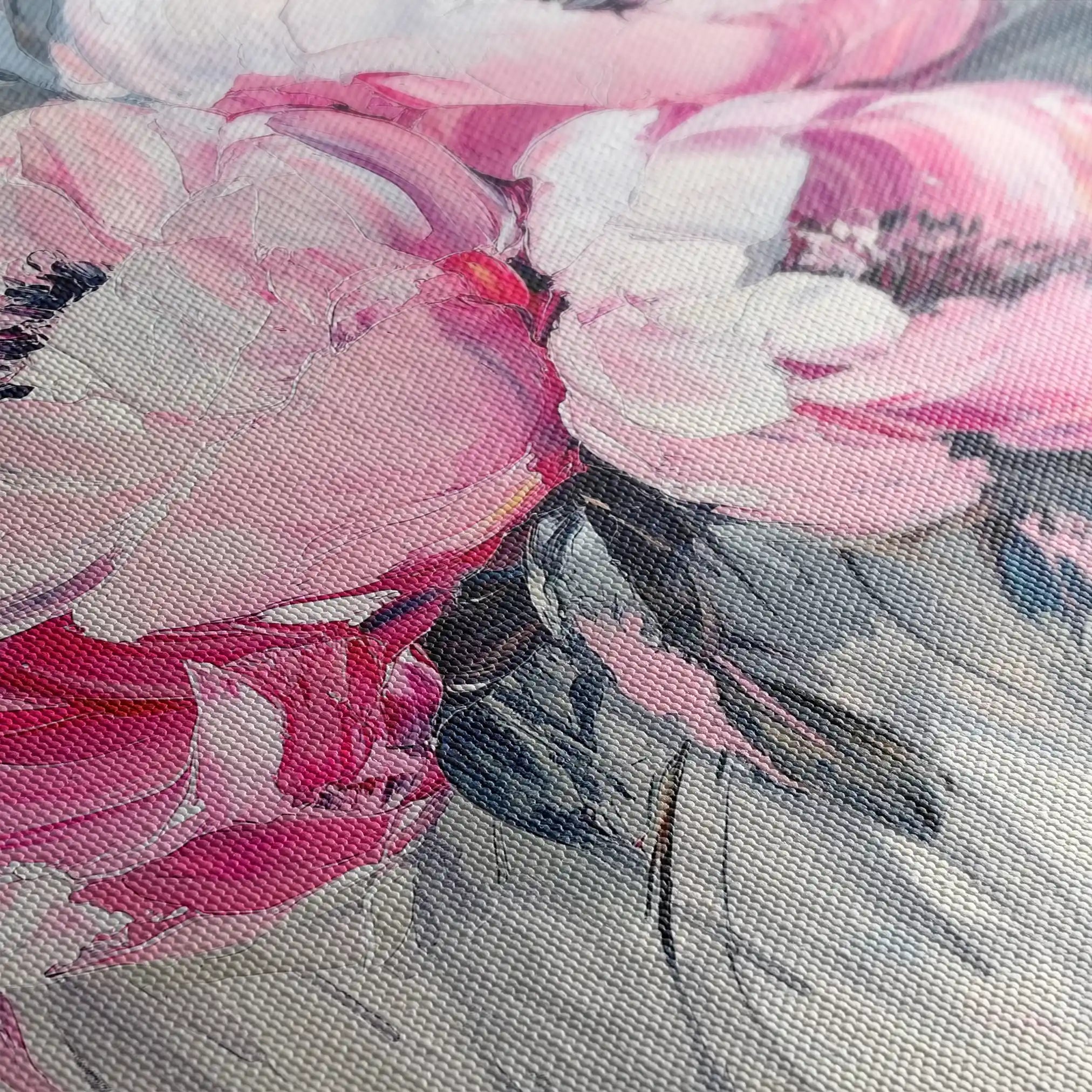 Floral Canvas Wall Art WAD1366-F 80 x 80 cm / Stretched on hidden frame