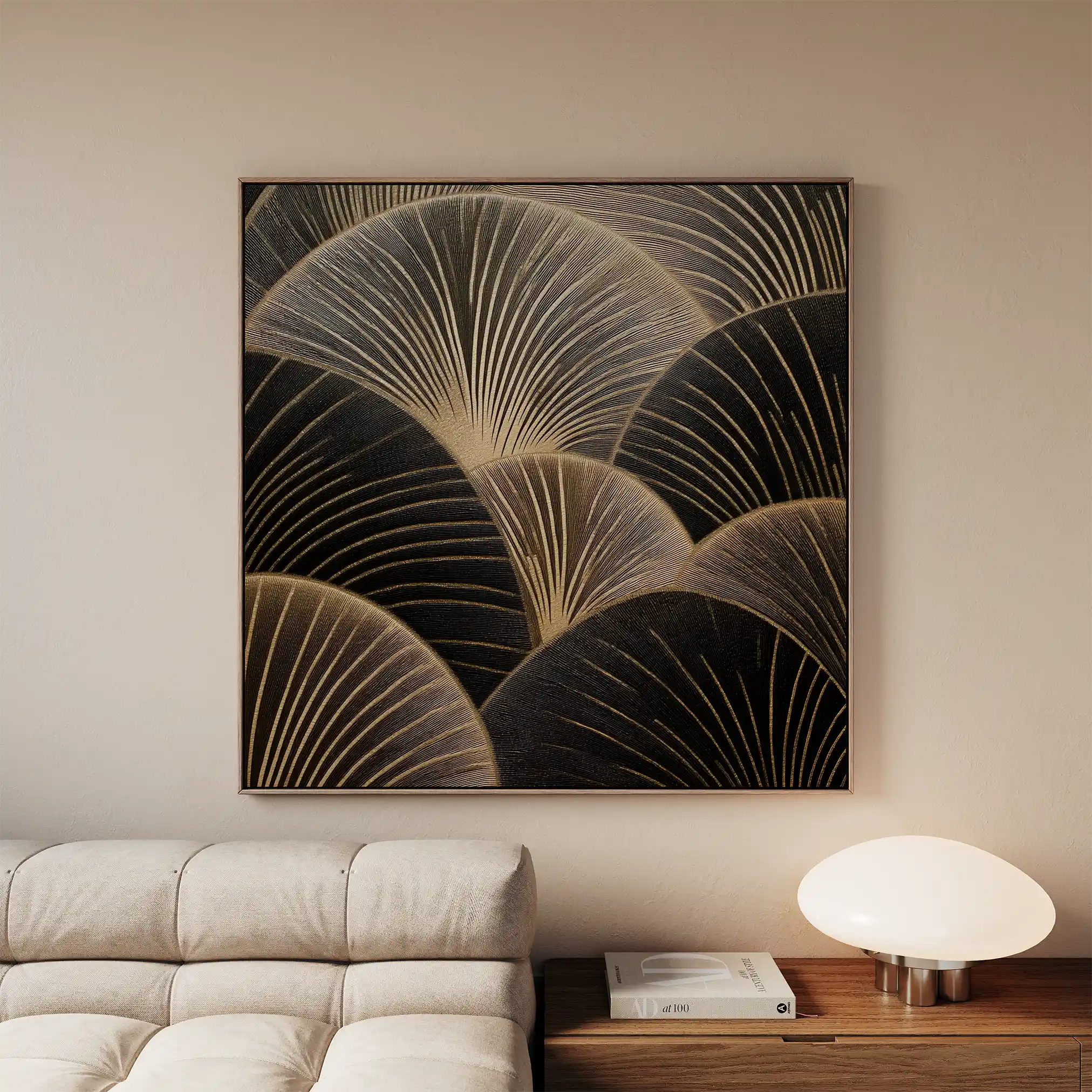 Abstract 1367 Canvas Art 60 x 60 cm / Stretched on hidden frame