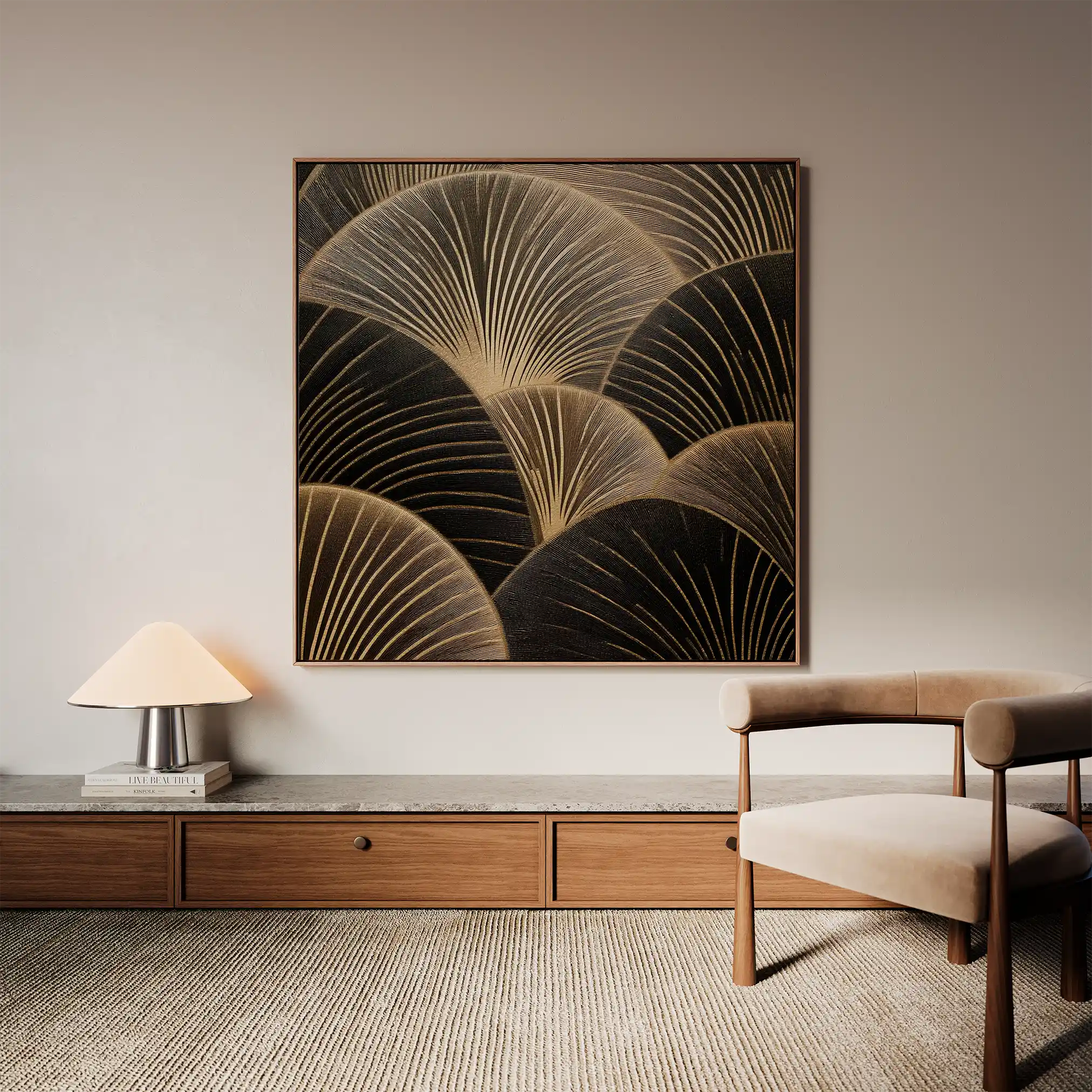 Abstract 1367 Canvas Art 60 x 60 cm / Stretched on hidden frame