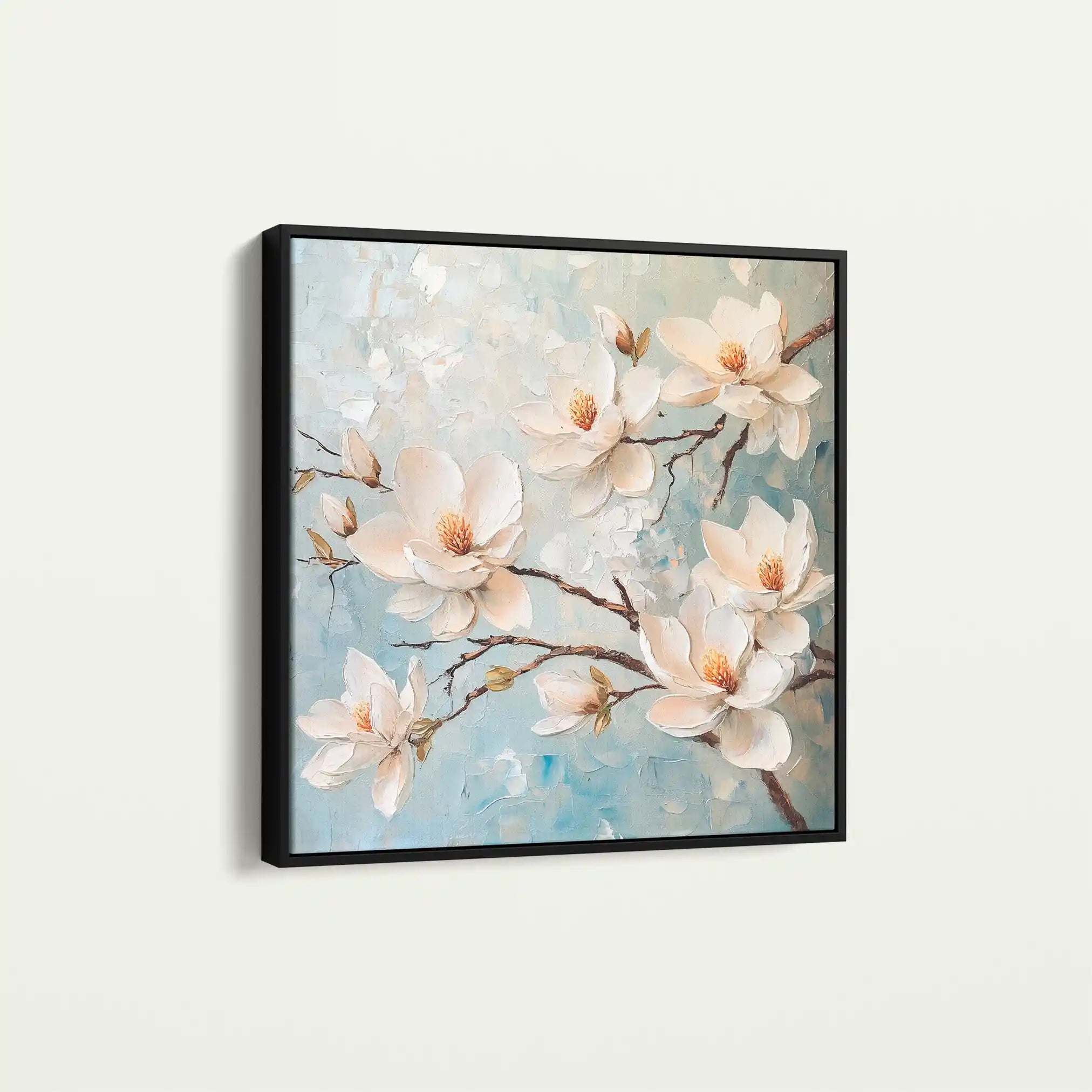 Floral Canvas Wall Art WAD1367-F 80 x 80 cm / Stretched on hidden frame