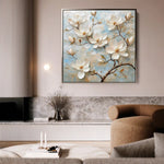 Floral Canvas Wall Art WAD1368-F 80 x 80 cm / Stretched on hidden frame