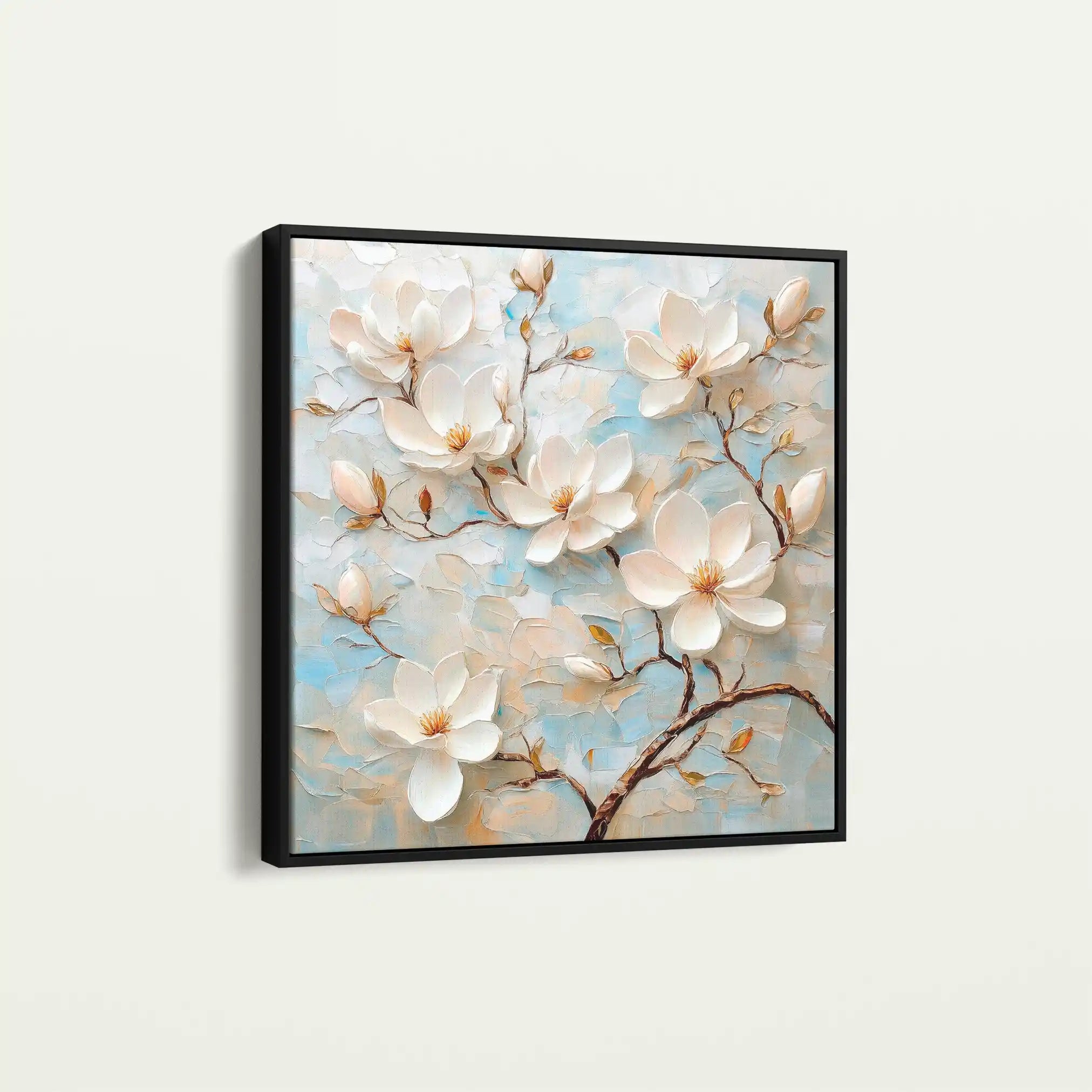 Floral Canvas Wall Art WAD1368-F 80 x 80 cm / Stretched on hidden frame