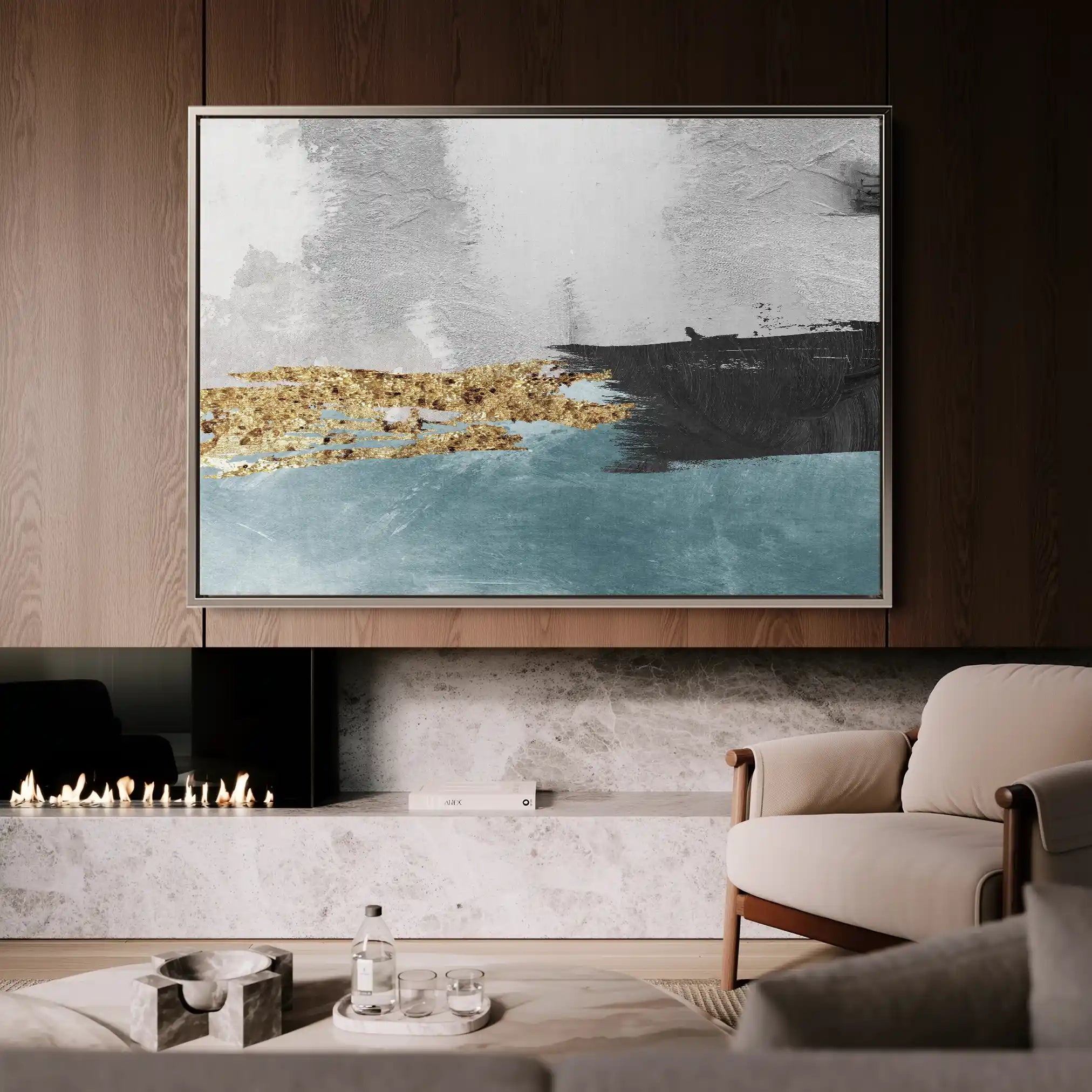 Abstract 137 Canvas Art 60 x 40 cm / Stretched on hidden frame