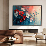 Floral Canvas Wall Art WAD137-F 90 x 60 cm / Stretched on hidden frame