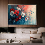 Floral Canvas Wall Art WAD137-F 90 x 60 cm / Stretched on hidden frame