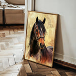 Horses 137 Canvas Art 90 x 60 cm / Stretched on hidden frame