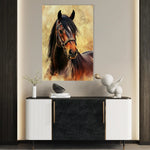 Horses 137 Canvas Art 90 x 60 cm / Stretched on hidden frame