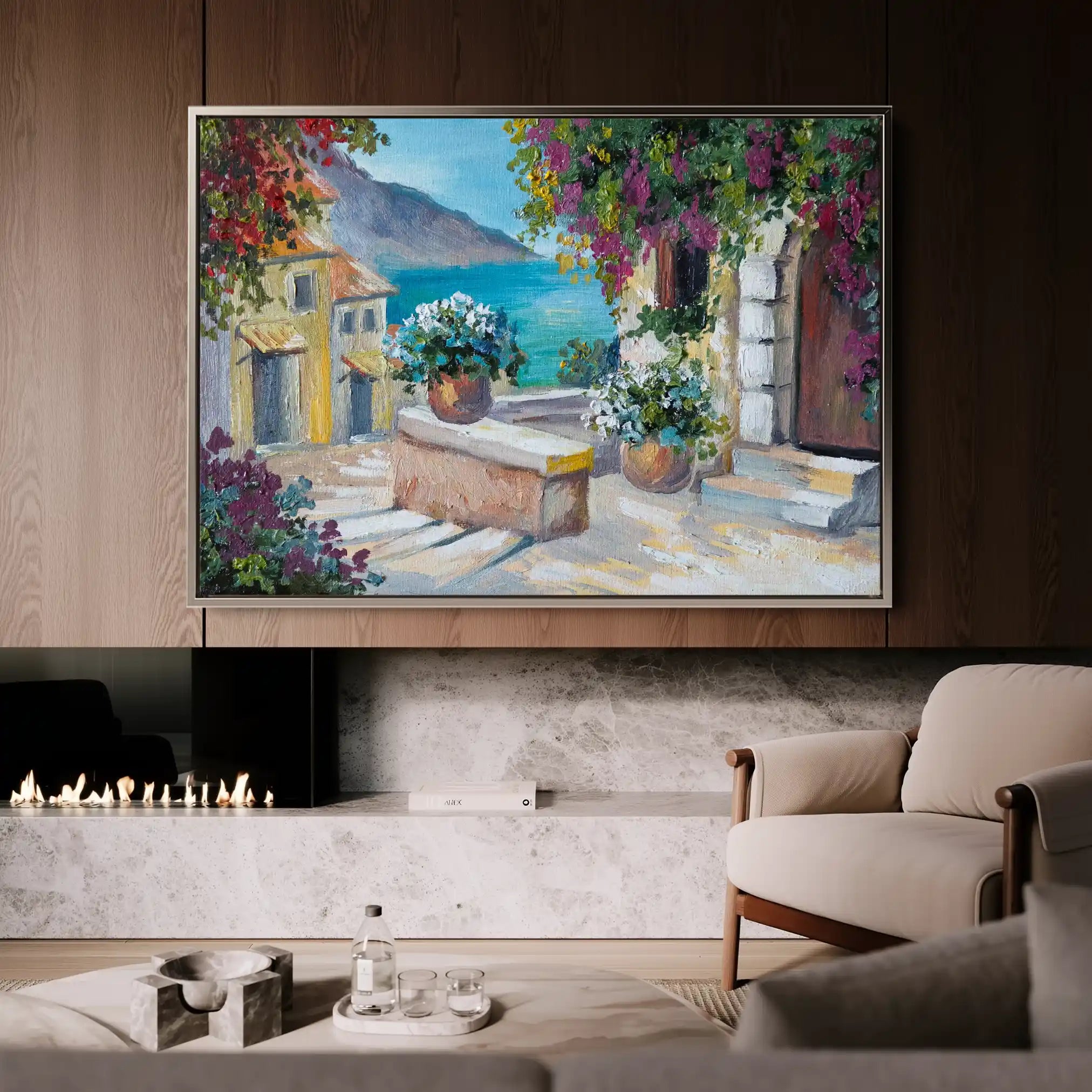 Landscape 137 Canvas Art 90 x 60 cm / Stretched on hidden frame