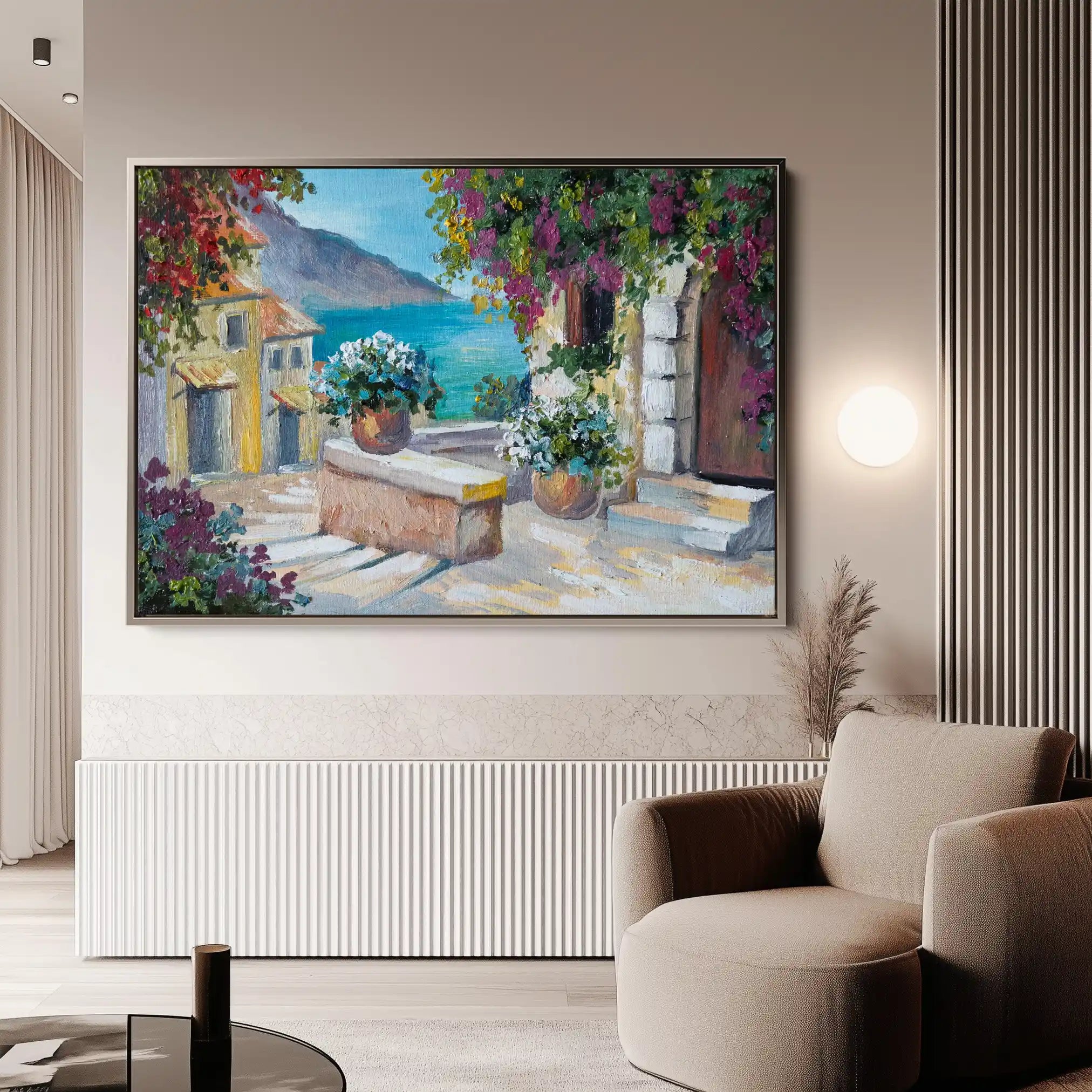 Landscape 137 Canvas Art 90 x 60 cm / Stretched on hidden frame
