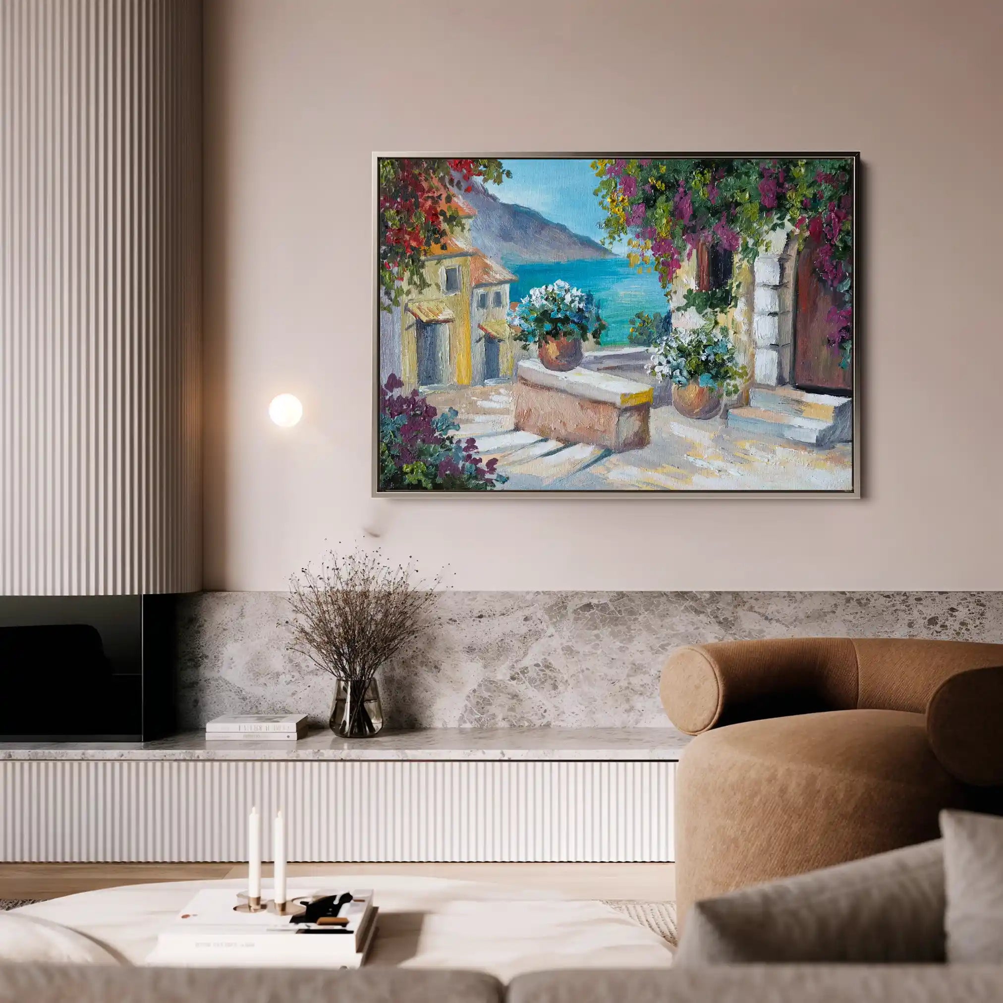 Landscape 137 Canvas Art 90 x 60 cm / Stretched on hidden frame