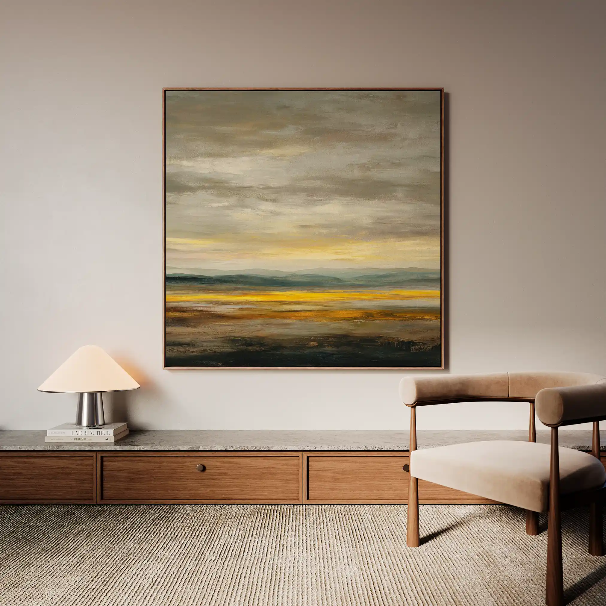 Abstract 1371 Canvas Art 60 x 60 cm / Stretched on hidden frame