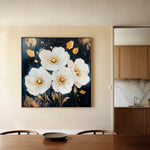 Floral Canvas Wall Art WAD1371-F 80 x 80 cm / Stretched on hidden frame