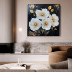 Floral Canvas Wall Art WAD1371-F 80 x 80 cm / Stretched on hidden frame
