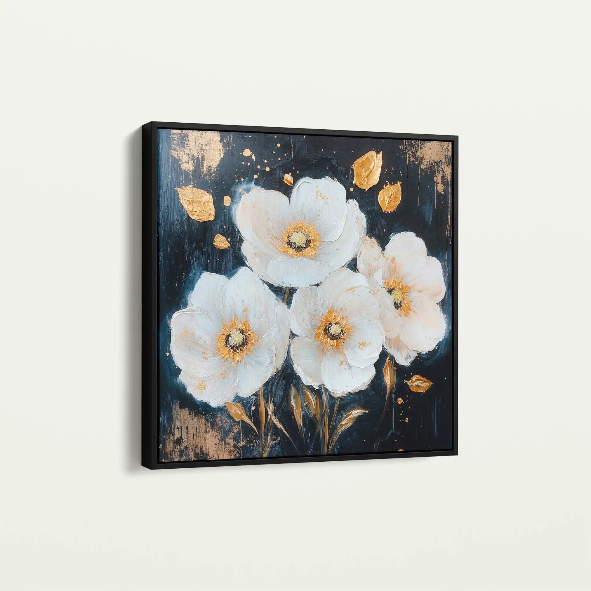 Floral Canvas Wall Art WAD1371-F 80 x 80 cm / Stretched on hidden frame