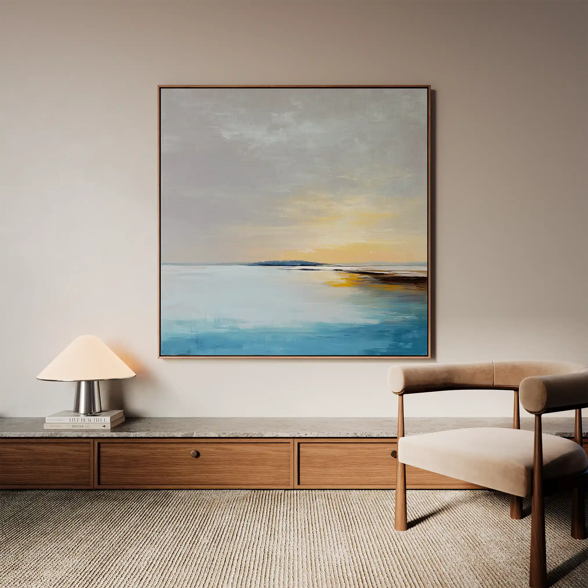 Abstract 1372 Canvas Art 60 x 60 cm / Stretched on hidden frame