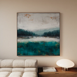 Abstract 1373 Canvas Art 60 x 60 cm / Stretched on hidden frame