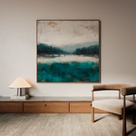 Abstract 1373 Canvas Art 60 x 60 cm / Stretched on hidden frame