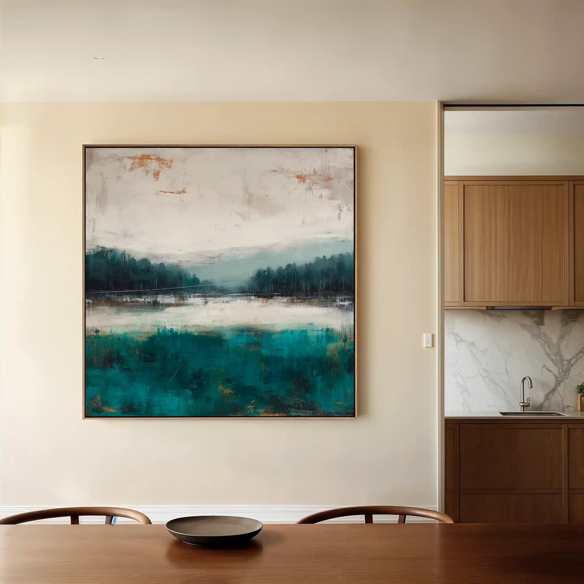 Abstract 1373 Canvas Art 60 x 60 cm / Stretched on hidden frame