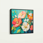 Floral Canvas Wall Art WAD1373-F 80 x 80 cm / Stretched on hidden frame