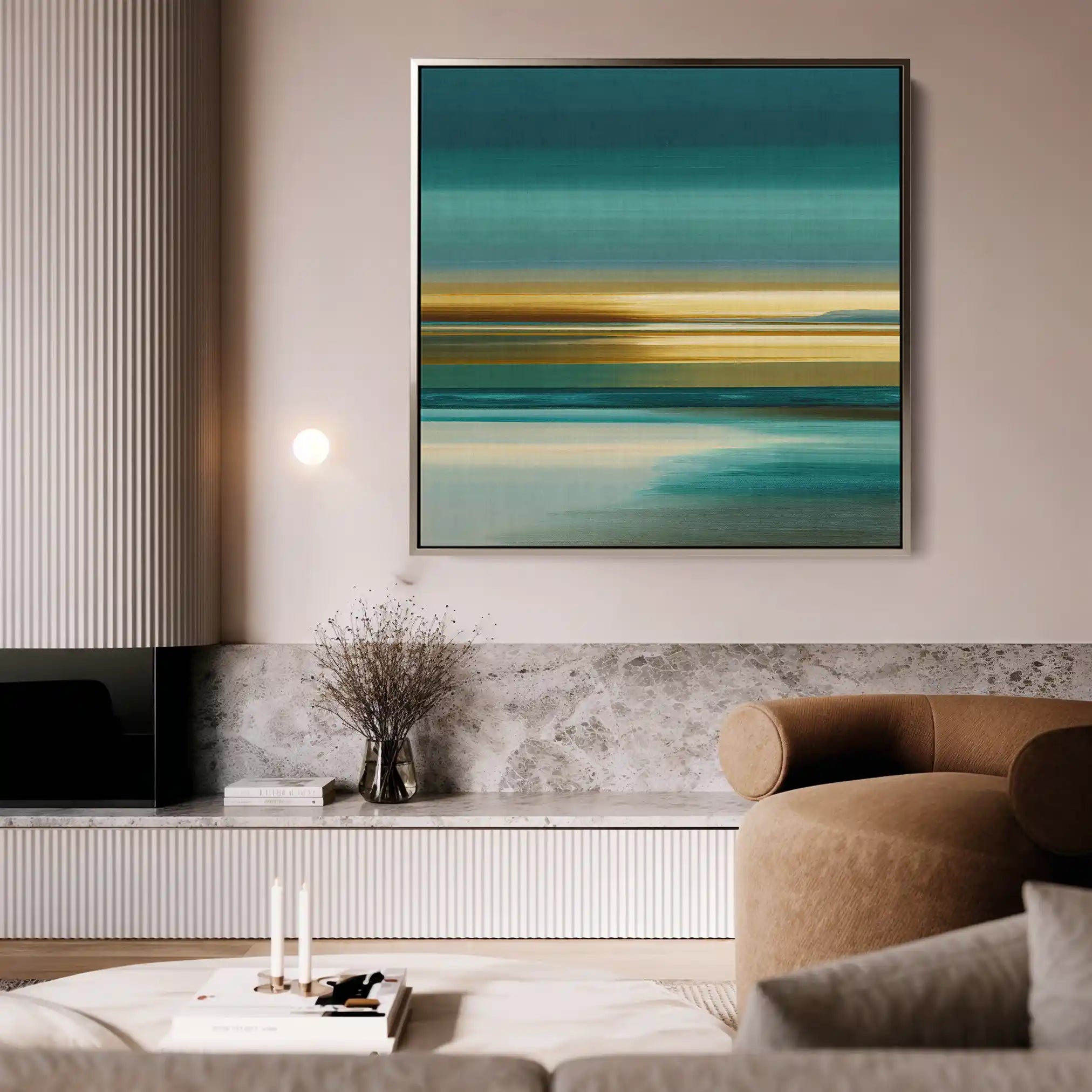 Abstract 1375 Canvas Art 60 x 60 cm / Stretched on hidden frame