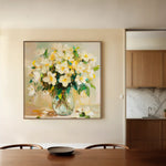Floral Canvas Wall Art WAD1375-F 80 x 80 cm / Stretched on hidden frame