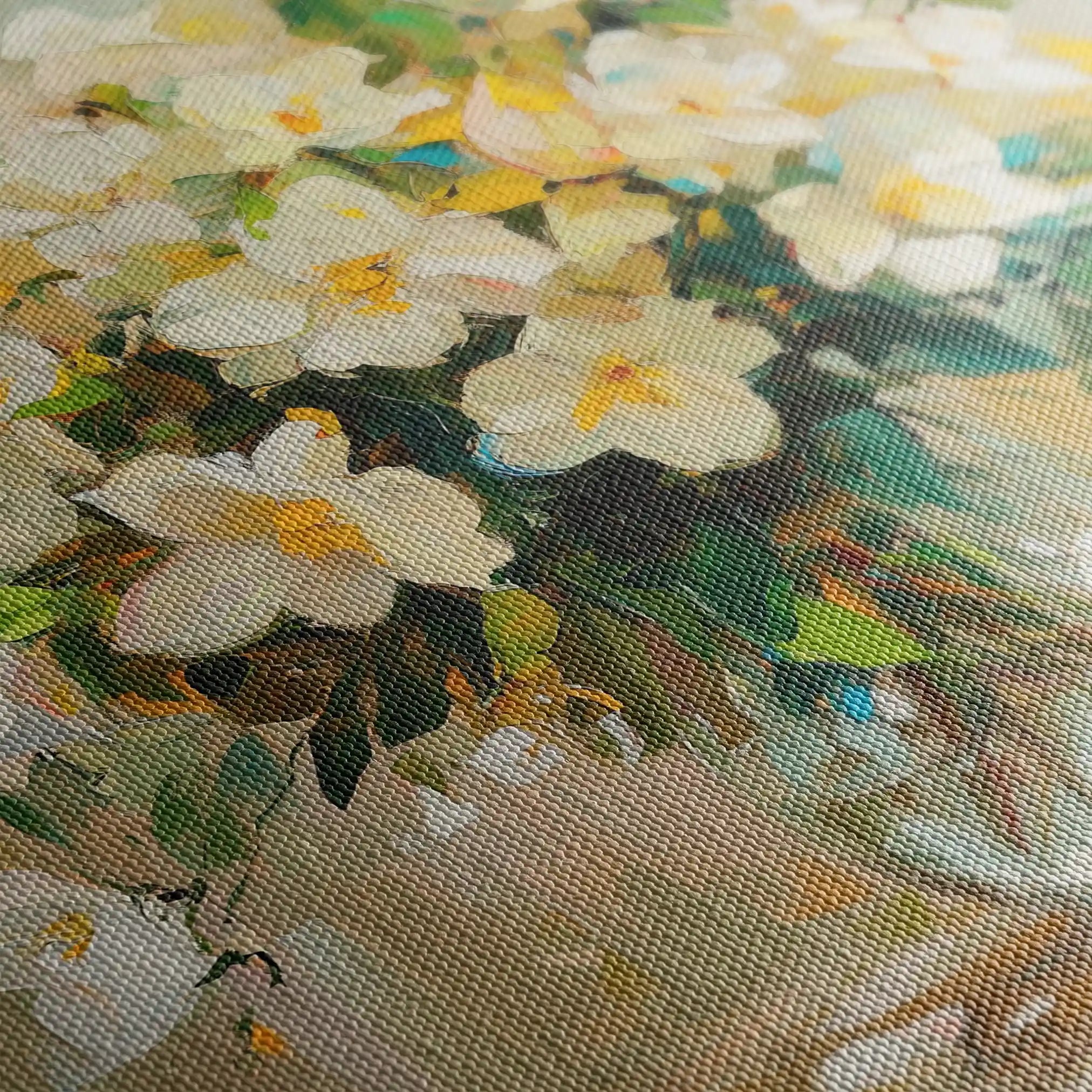 Floral Canvas Wall Art WAD1375-F 80 x 80 cm / Stretched on hidden frame