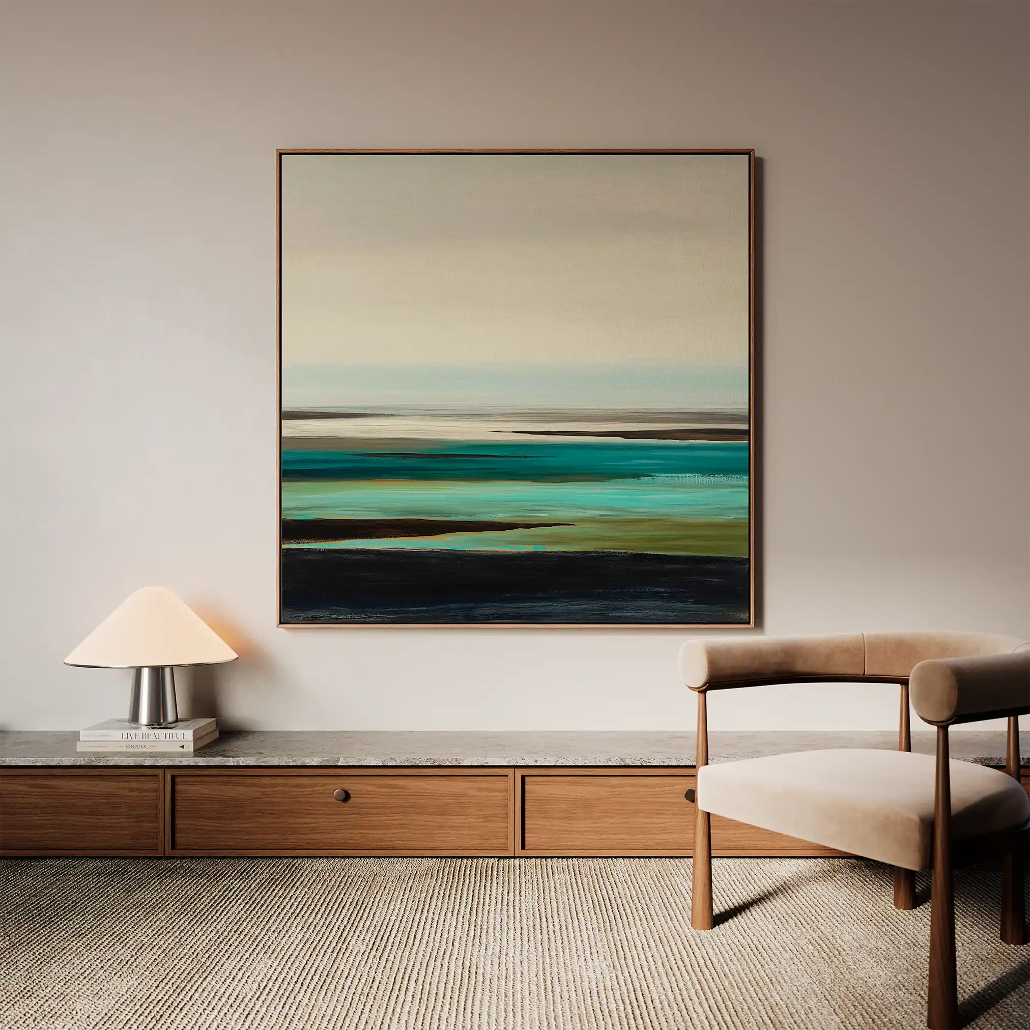 Abstract 1376 Canvas Art 60 x 60 cm / Stretched on hidden frame