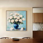 Floral Canvas Wall Art WAD1376-F 80 x 80 cm / Stretched on hidden frame