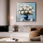 Floral Canvas Wall Art WAD1376-F 80 x 80 cm / Stretched on hidden frame