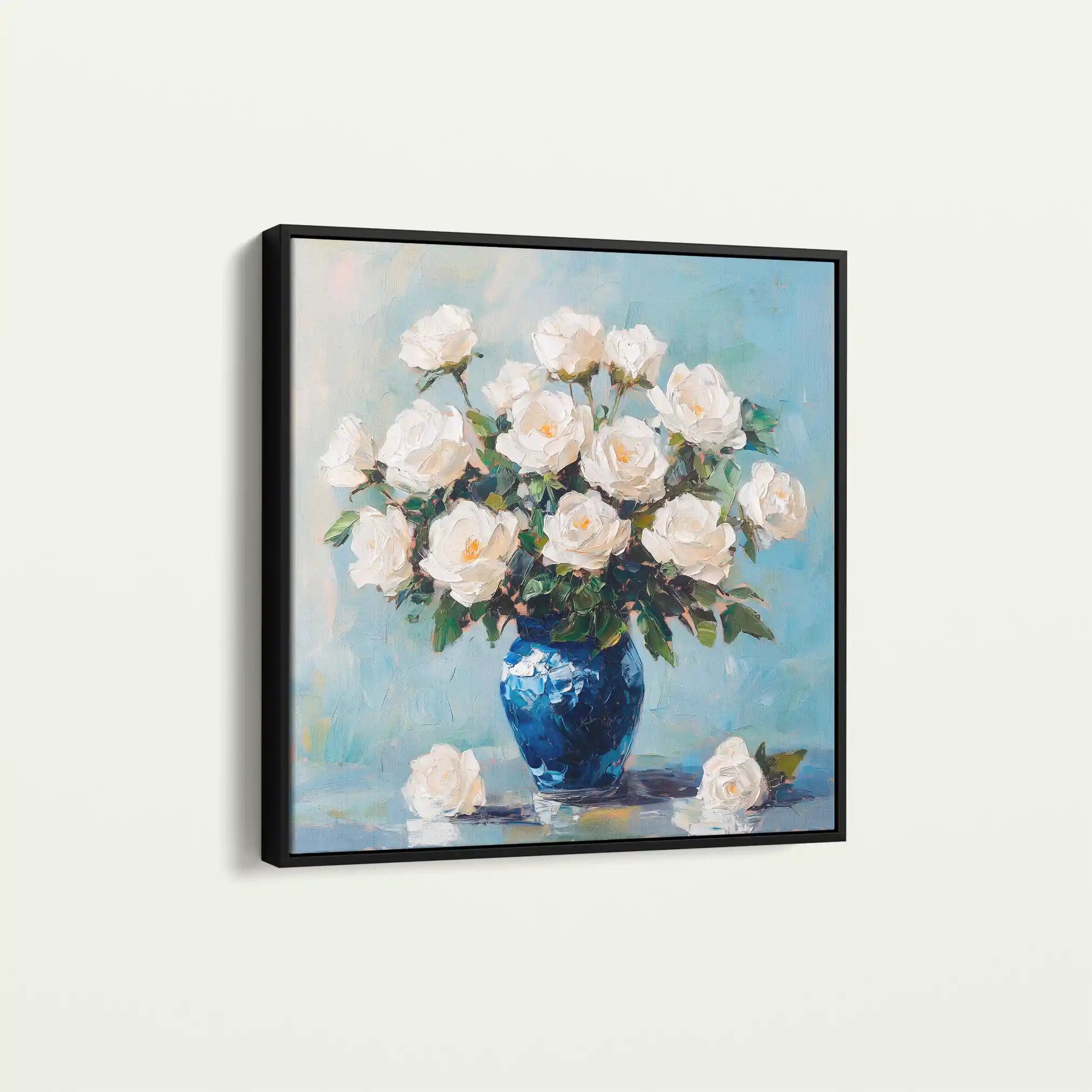 Floral Canvas Wall Art WAD1376-F 80 x 80 cm / Stretched on hidden frame