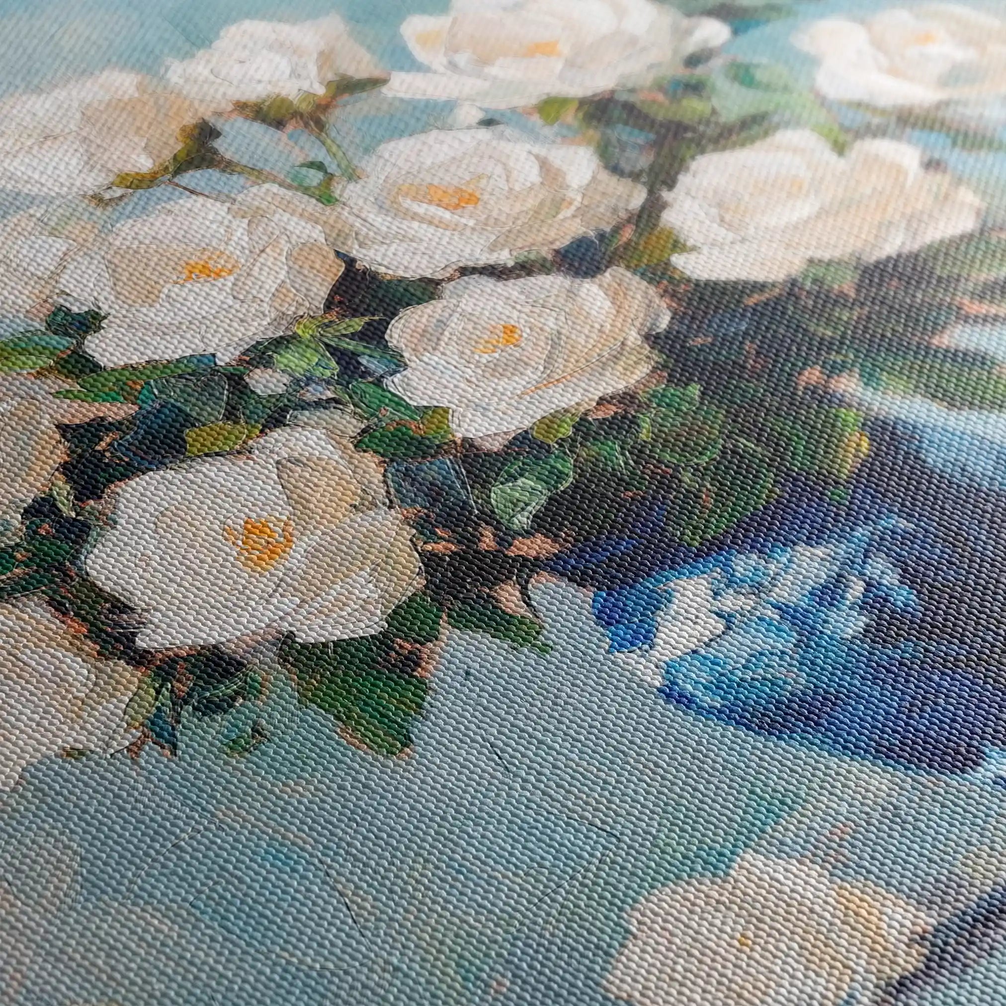 Floral Canvas Wall Art WAD1376-F 80 x 80 cm / Stretched on hidden frame