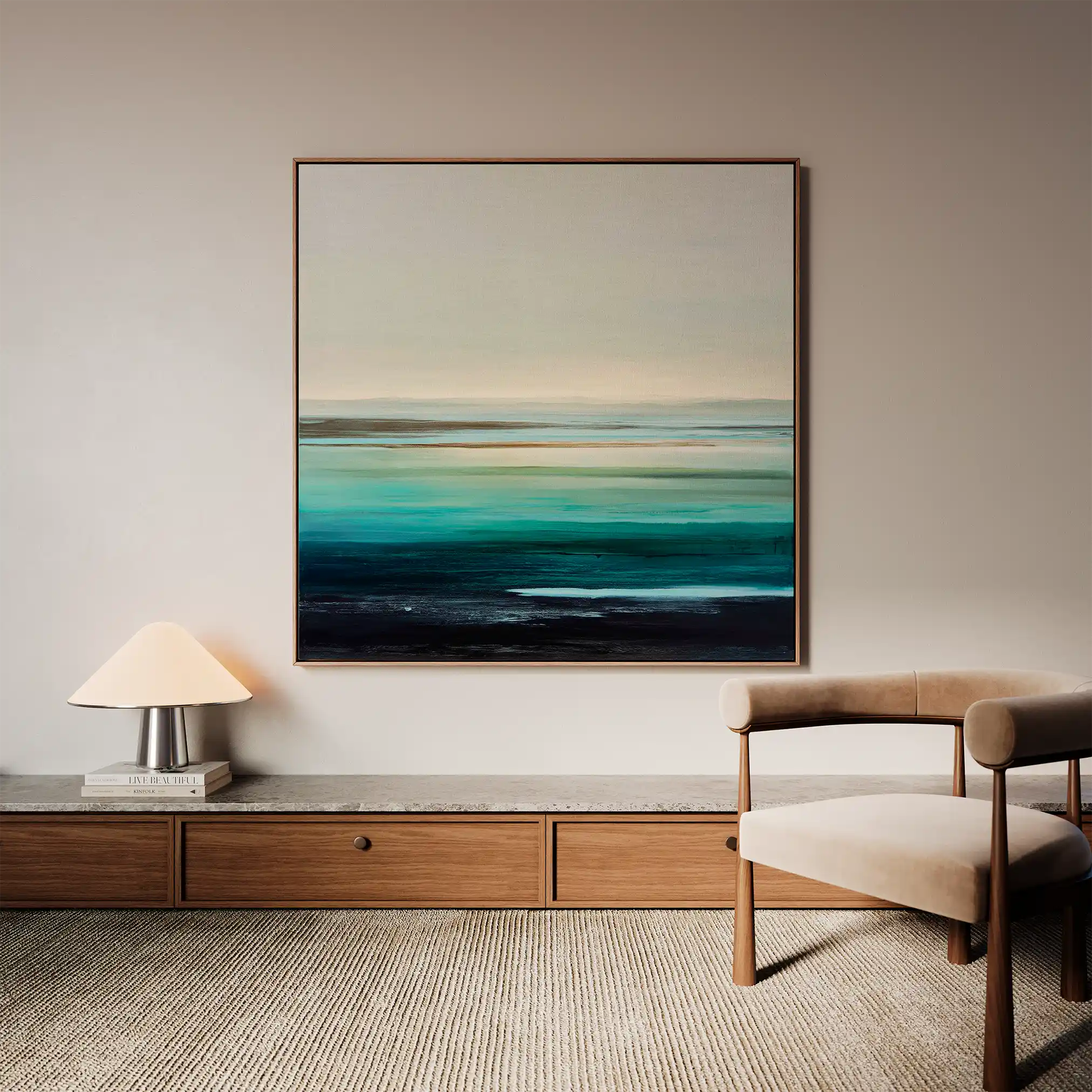 Abstract 1377 Canvas Art 60 x 60 cm / Stretched on hidden frame