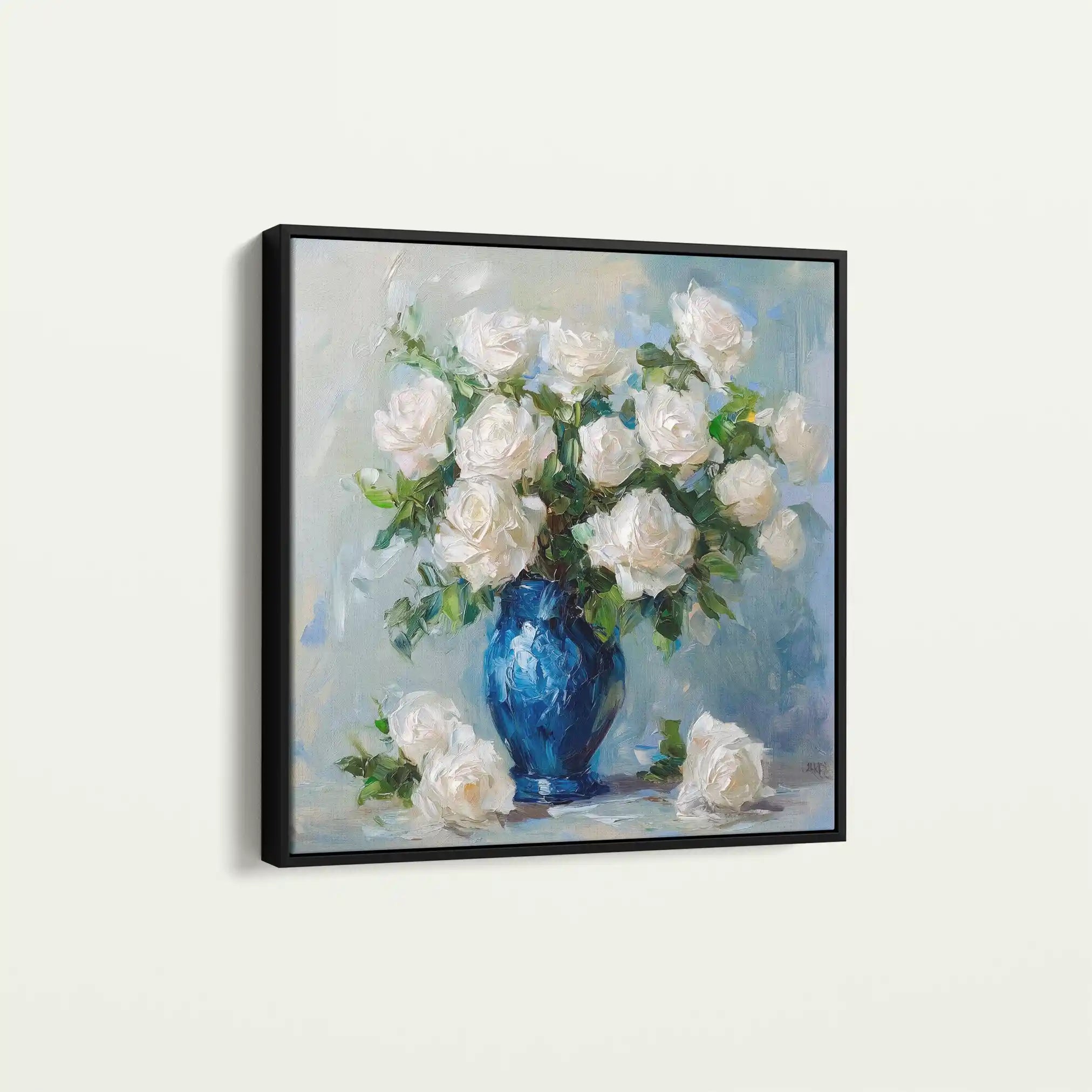 Floral Canvas Wall Art WAD1377-F 80 x 80 cm / Stretched on hidden frame