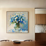 Floral Canvas Wall Art WAD1378-F 80 x 80 cm / Stretched on hidden frame