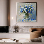 Floral Canvas Wall Art WAD1378-F 80 x 80 cm / Stretched on hidden frame