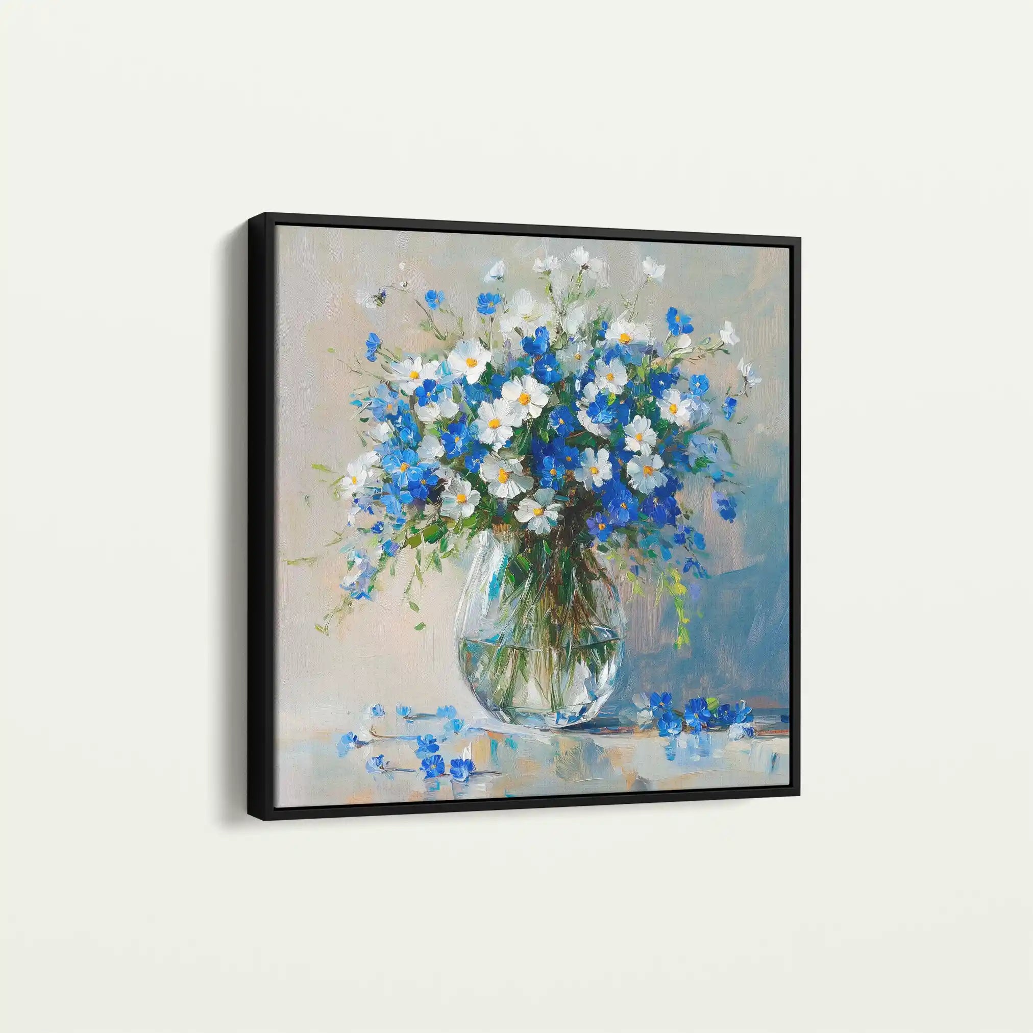 Floral Canvas Wall Art WAD1378-F 80 x 80 cm / Stretched on hidden frame
