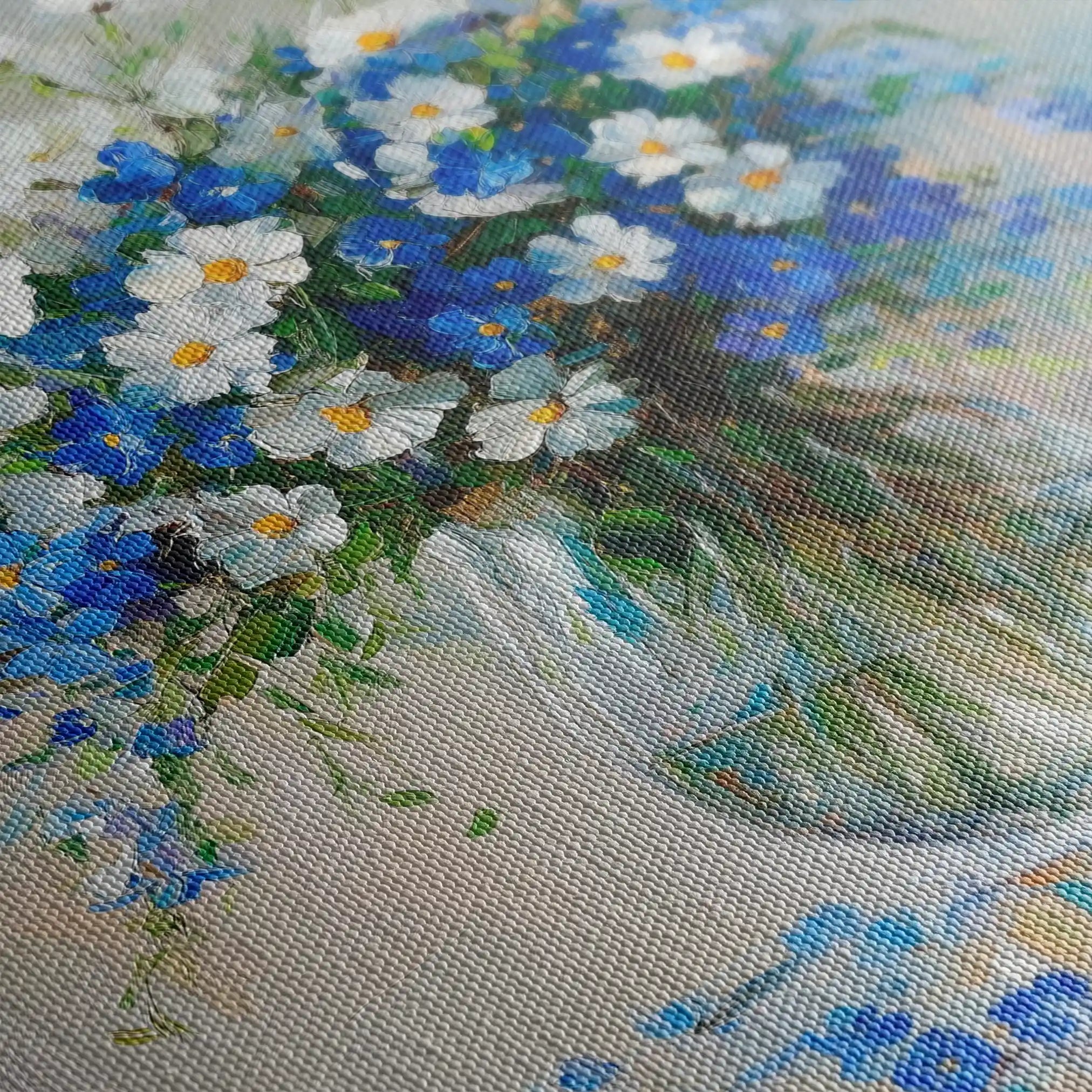 Floral Canvas Wall Art WAD1378-F 80 x 80 cm / Stretched on hidden frame