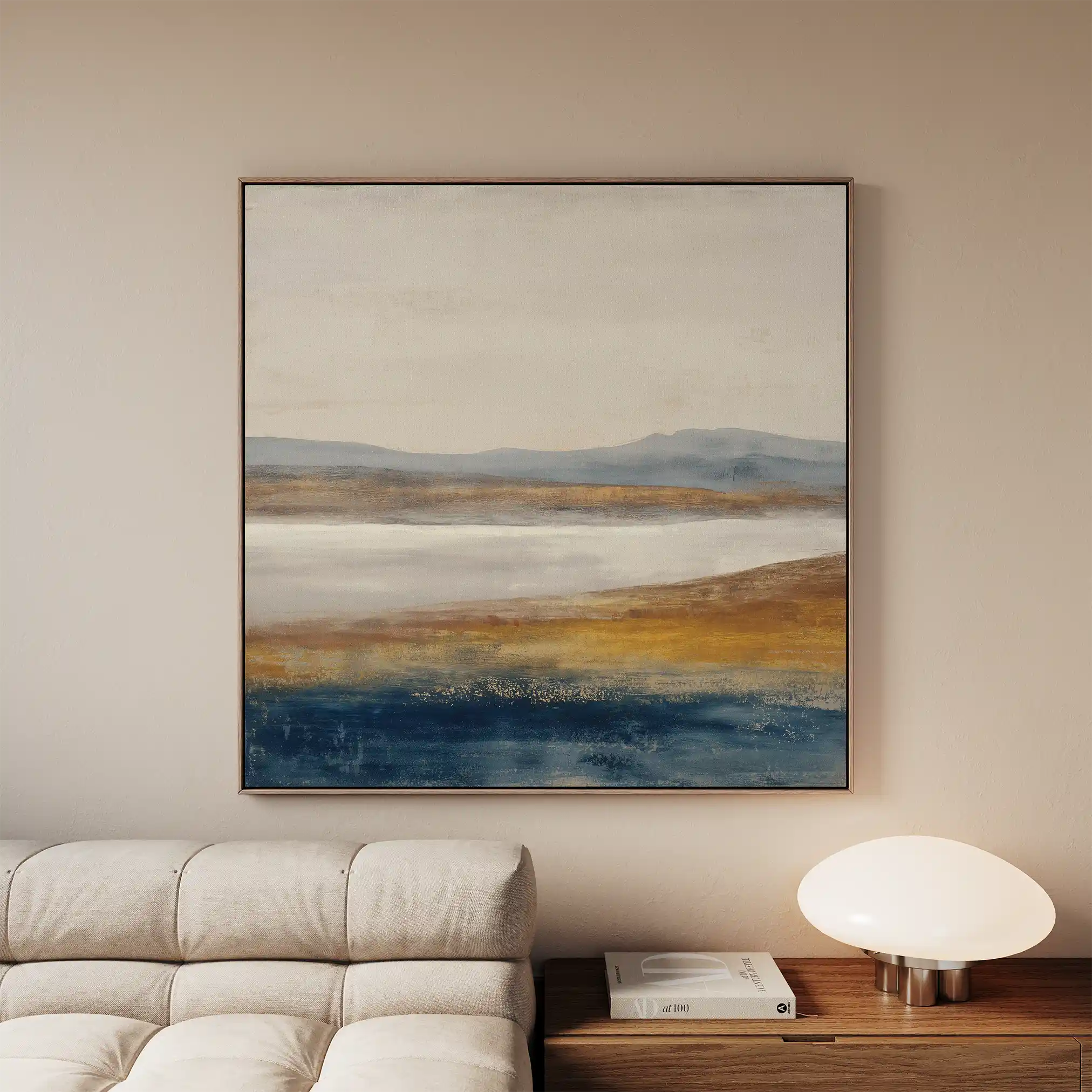 Abstract 1379 Canvas Art 60 x 60 cm / Stretched on hidden frame