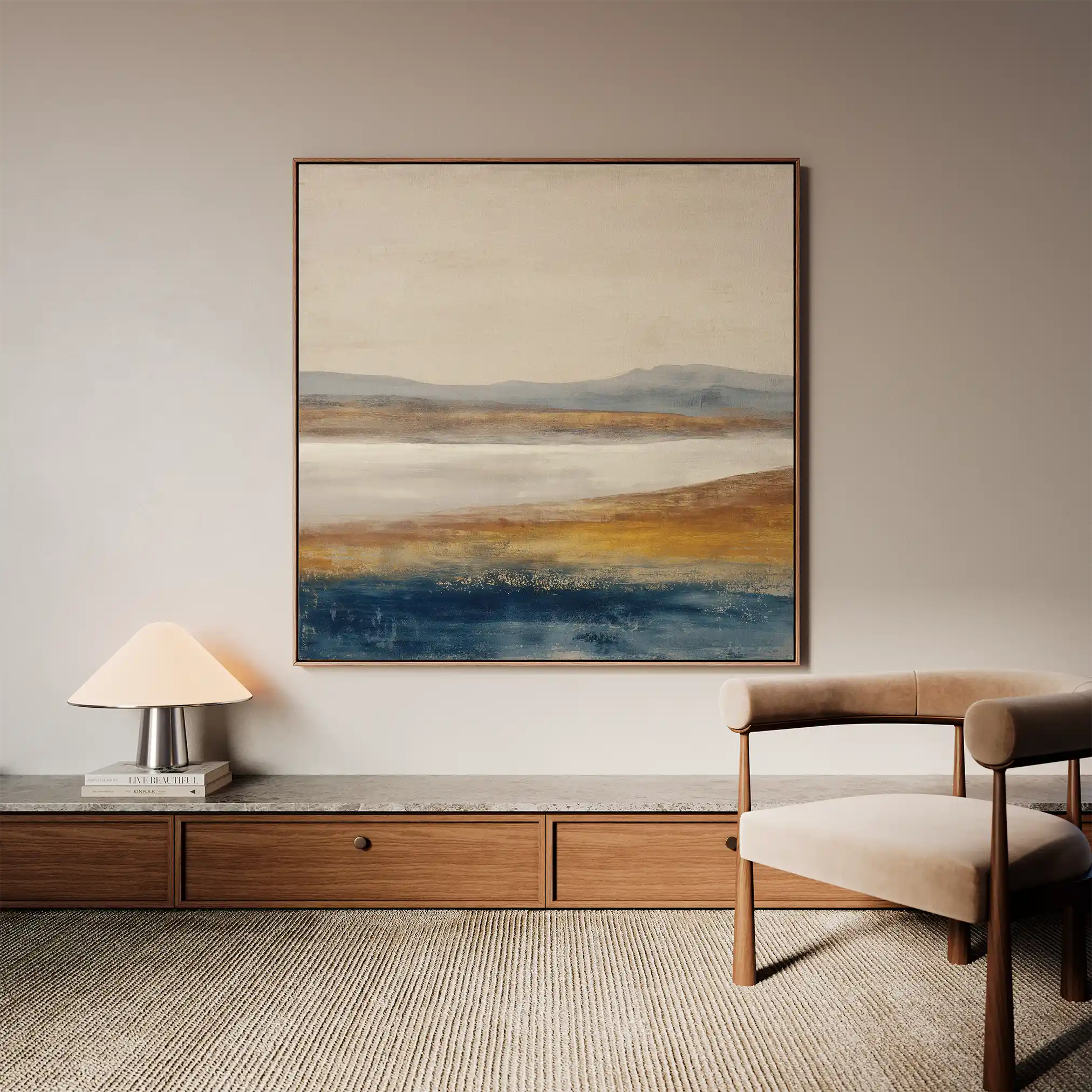 Abstract 1379 Canvas Art 60 x 60 cm / Stretched on hidden frame