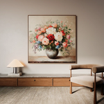 Floral Canvas Wall Art WAD1379-F 80 x 80 cm / Stretched on hidden frame