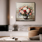 Floral Canvas Wall Art WAD1379-F 80 x 80 cm / Stretched on hidden frame