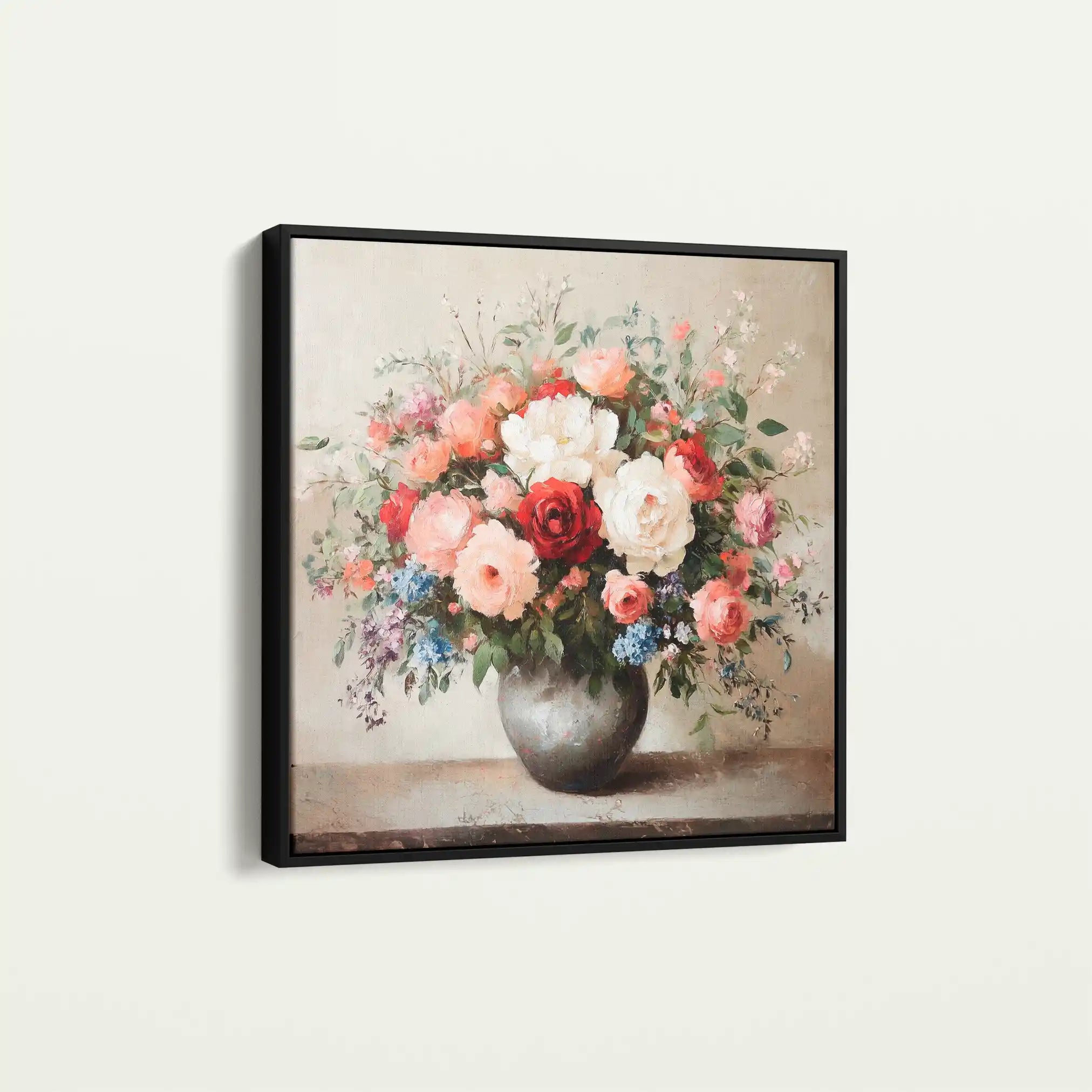 Floral Canvas Wall Art WAD1379-F 80 x 80 cm / Stretched on hidden frame