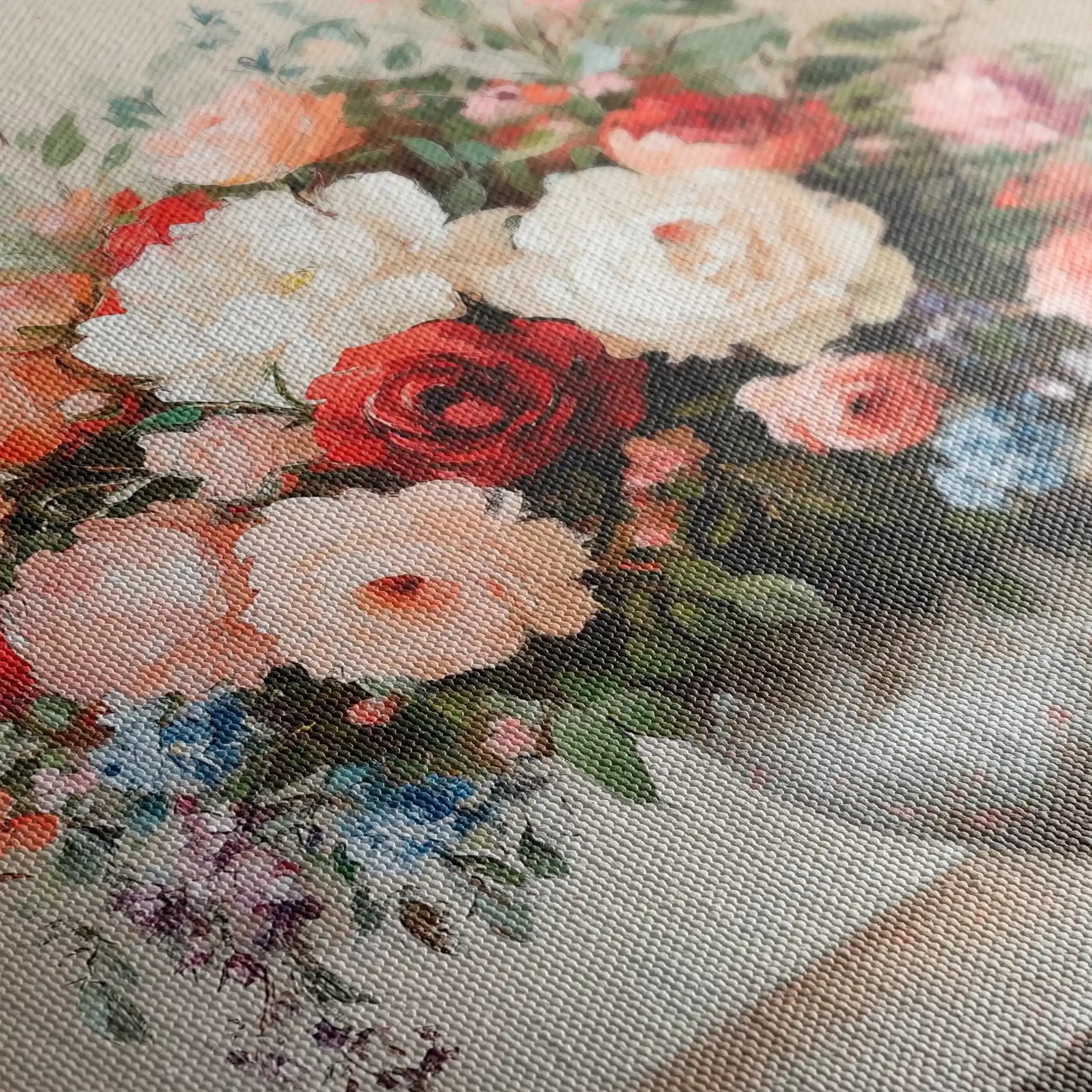 Floral Canvas Wall Art WAD1379-F 80 x 80 cm / Stretched on hidden frame