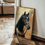 Horses 138 Canvas Art 90 x 60 cm / Stretched on hidden frame