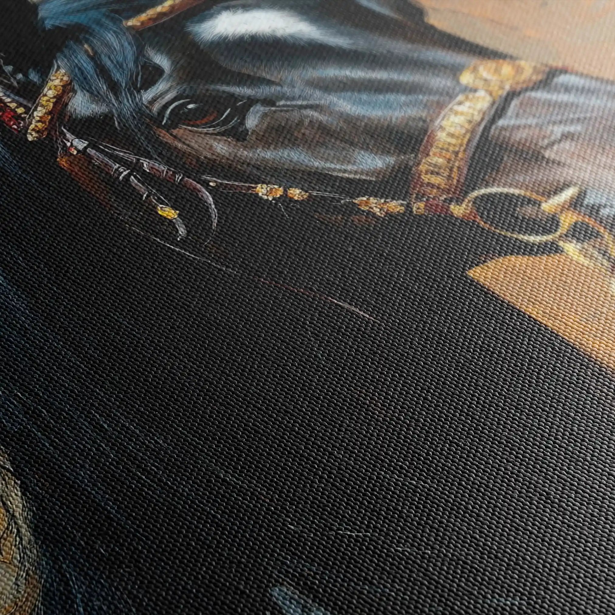 Horses 138 Canvas Art 90 x 60 cm / Stretched on hidden frame