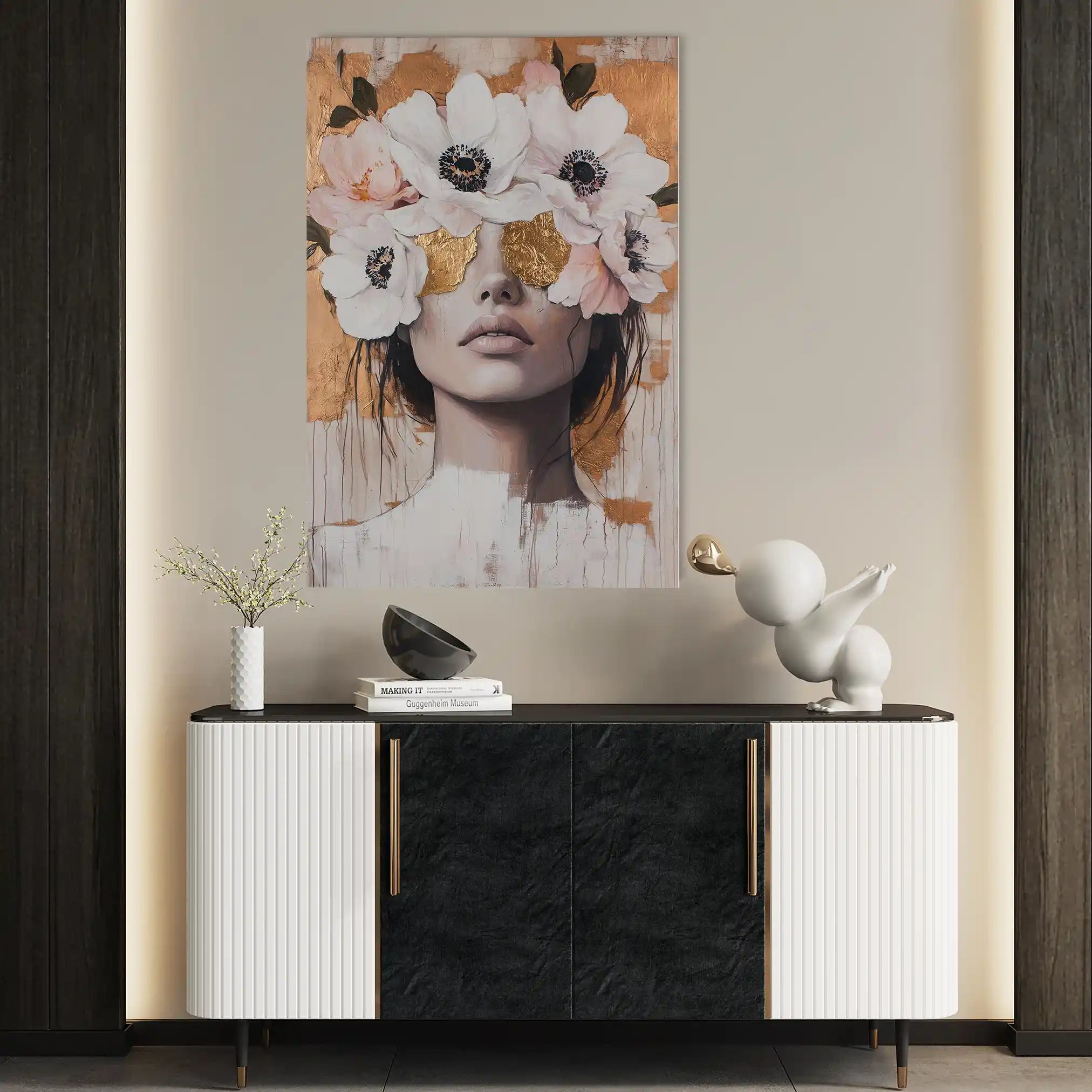 Portrait 138 Canvas Art 90 x 60 cm / Stretched on hidden frame