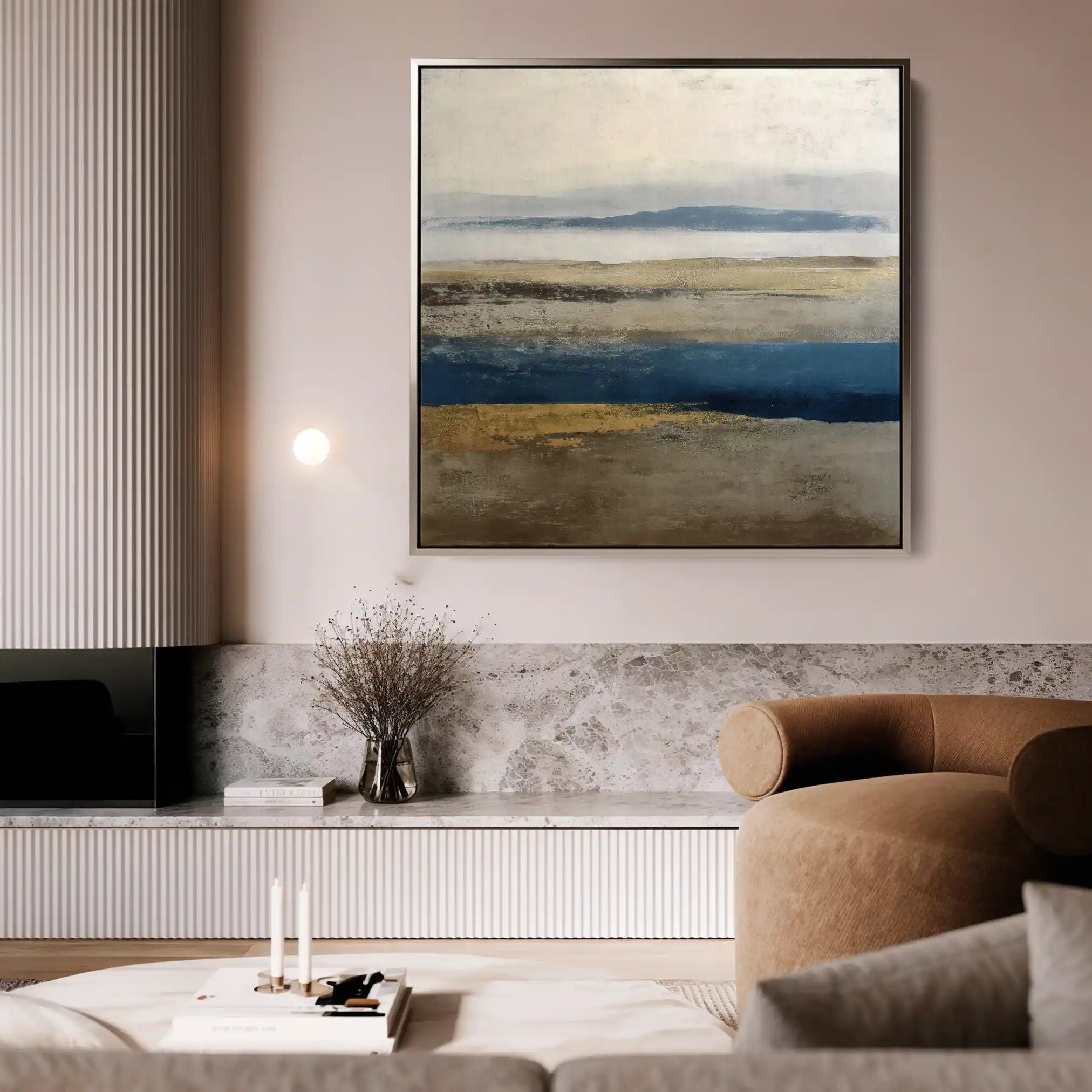 Abstract 1380 Canvas Art 60 x 60 cm / Stretched on hidden frame